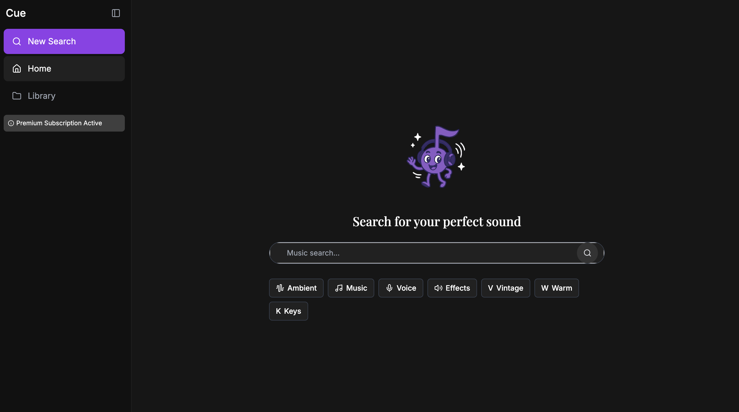 Cue project preview